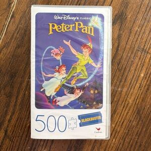 Peter Pan Blockbuster Video VHS Case 500 Piece Jigsaw Puzzle Cardinal #6061054